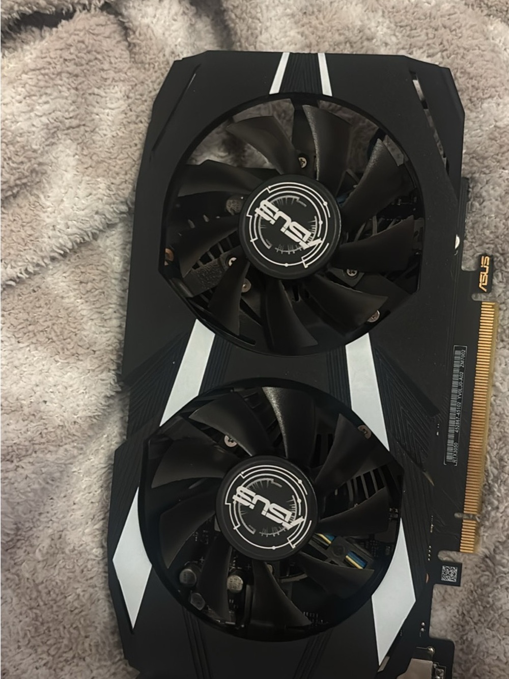 ASUS Black and Silver Dual-Fan Graphics Card GPU